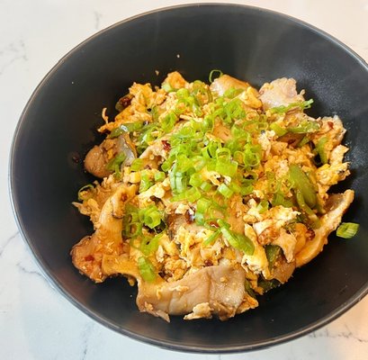 Chili Garlic King Oyster Mushroom & Egg(V)