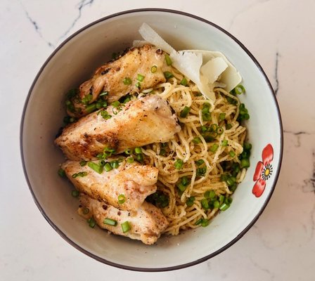 Pan-Seared Chicken Garlic Butter Spaghetti